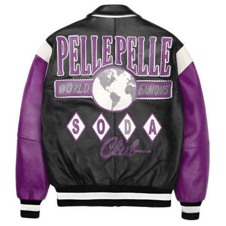 World Famous Soda Club Purple Plush Jacket