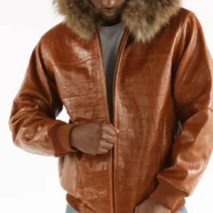 Pelle Pelle Hooded Script Jacket