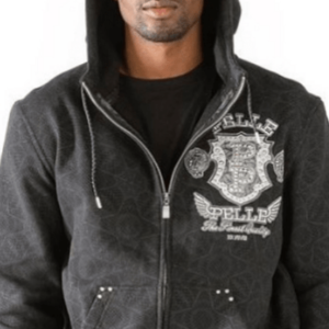 Pelle Pelle Black Warmup Hoodie Jacket