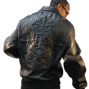 Pelle Pelle Embossed Leather Jacket