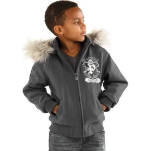 Pelle Pelle Kids Back to School Royal Gray Jacket