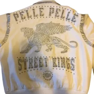 Pelle Pelle Street Kings White Leather Jacket