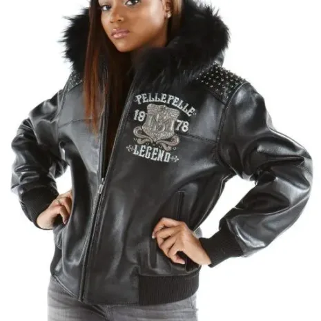 Pelle Pelle Live Like A Queen Black Leather Jacket