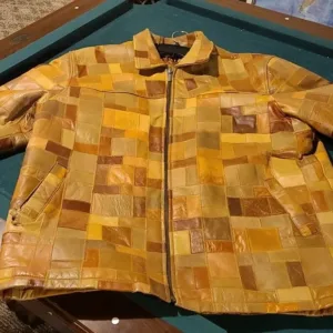 Pelle Pelle Plaid Leather Jacket