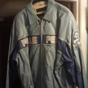 Pelle Pelle 1978 Sky Blue Leather Jacket