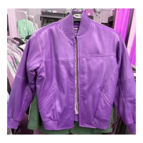 pelle pelle 1978 basic purple leather jacket