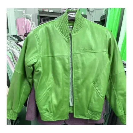 pelle pelle 1978 green basic leather jacket