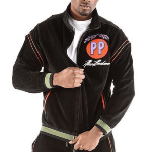 Pelle Pelle Throwback Velour Warmup Jacket
