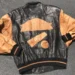 pelle pelle beige sleeves leather jacket