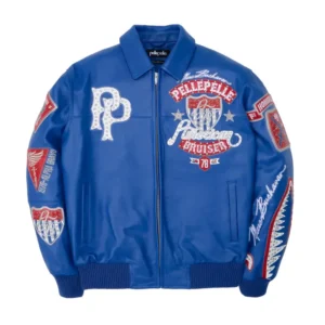 pelle pelle blue american bruiser jacket