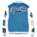 pelle pelle blue and white varsity jacket