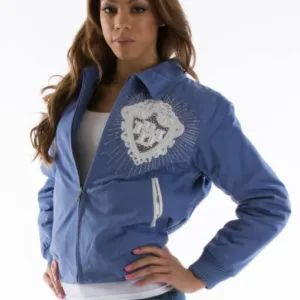 Pelle Pelle Ladies Platinum & Diamonds Cornflower Jacket