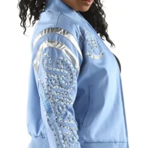 Pelle Pelle Womens Queen of Thrones 1978 Light Blue Wool Jacket