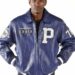 pelle pelle mens 1978 mb blue leather jacket