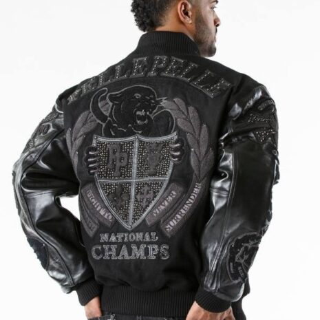 pelle pelle national champs leather jacket