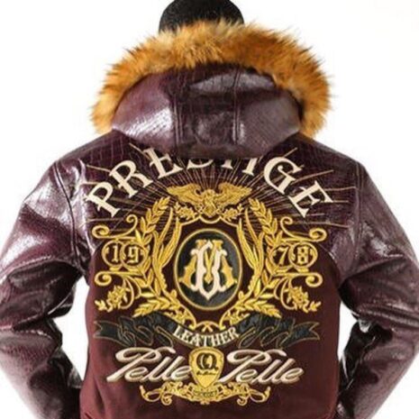 pelle pelle prestige maroon leather jacket