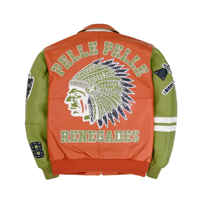 pelle pelle orange renegades jacket
