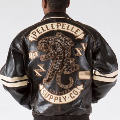 pelle pelle supply co. panther leather jacket