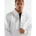 pelle pelle all white leather jacket