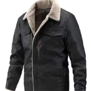 Pelle Pelle Men’s Black Biker Leather Jacket