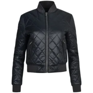 Pelle Pelle Womens Million Dollar Black Quilted Leather Jacket